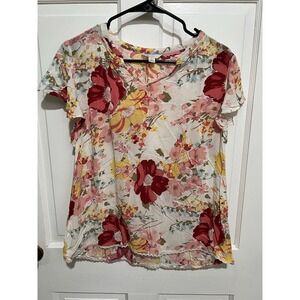 EST 1946 Flower Shirt Women's Medium